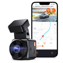 Load image into Gallery viewer, Vantue E1 Lite  Mini Front Car DVR with GPS Free APP Voice Control Dash Cam 24Hours Parking Mode Loop Recording Motion Detection
