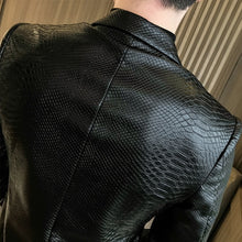 Load image into Gallery viewer, 2022 Brand Clothing Men Spring Slim Casual Leather Jacket Fashion High Quality Leather
