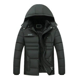 Thick Warm Winter Parka Men Fleece Hooded Men Winter Jacket Coat Military - FlorentClothingStore 