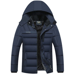 Thick Warm Winter Parka Men Fleece Hooded Men Winter Jacket Coat Military - FlorentClothingStore 