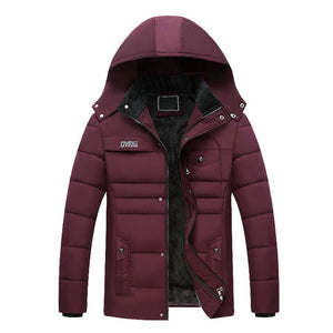 Thick Warm Winter Parka Men Fleece Hooded Men Winter Jacket Coat Military - FlorentClothingStore 