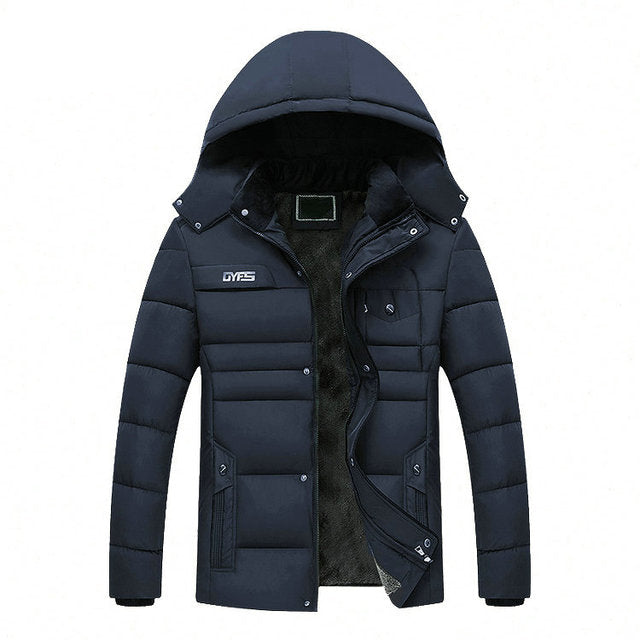 Thick Warm Winter Parka Men Fleece Hooded Men Winter Jacket Coat Military - FlorentClothingStore 