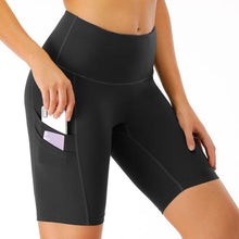 Load image into Gallery viewer, Baleaf Women&#39;s 8&quot; High Waist Tummy Control Workout Yoga Shorts Side Pockets - #FlorentClothingStore 
