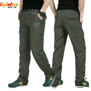 Men's Military Style Cargo Pants  Summer Waterproof Breathable M Trousers Joggers Army Pockets - FlorentClothingStore 