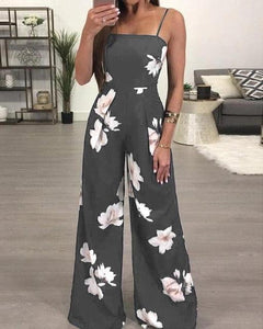 New Womens Summer Playsuit Romper Jumpsuit Ladies Sleeveless Casual Floral Print Jumpsuit /BY - florentclothing store 