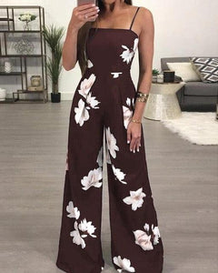 New Womens Summer Playsuit Romper Jumpsuit Ladies Sleeveless Casual Floral Print Jumpsuit /BY - florentclothing store 