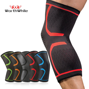 WorthWhil1 PC Elastic Knee Pads Nylon Sports Fitness Kneepad Fitness Gear - florentclothing store 