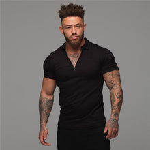 Load image into Gallery viewer, Muscleguys Man Fashion Polo Shirt Casual Fashion Plain Color Short Sleeve High Quality - florentclothing store 
