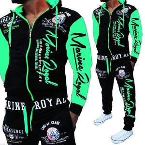 ZOGAA 2019 Brand Men Tracksuit 2 Piece Tops and Pants Mens Sweat Suits Set - florentclothing store 