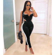 Load image into Gallery viewer, Winter Women&#39;s set Velvet bodysuit pencil pants suit two piece set Sexy - florentclothing store 
