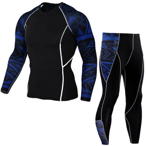 Winter Thermal Underwear Set Men's Sportswear Running Training Warm Base - florentclothing store 