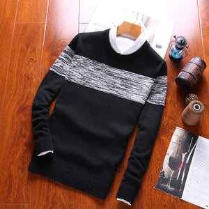 Luulla Men Autumn Spring New Casual Knitted Cotton Pattern Sweaters Pullover Men - florentclothing store 