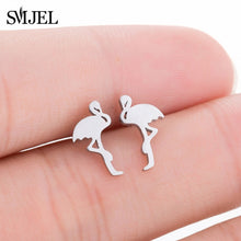 Load image into Gallery viewer, SMJEL Stainless Steel Mickey Stud Earrings for Women Girls Minimalist Fox Cat - florentclothing store 
