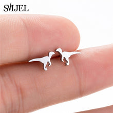 Load image into Gallery viewer, SMJEL Stainless Steel Mickey Stud Earrings for Women Girls Minimalist Fox Cat - florentclothing store 
