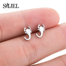 Load image into Gallery viewer, SMJEL Stainless Steel Mickey Stud Earrings for Women Girls Minimalist Fox Cat - florentclothing store 
