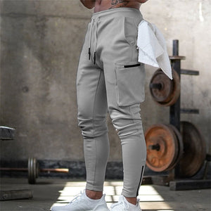 Mens Jogger Pnats Sweatpants Man Gyms Workout Fitness Cotton Trousers Male Casual Fashion - florentclothing store 