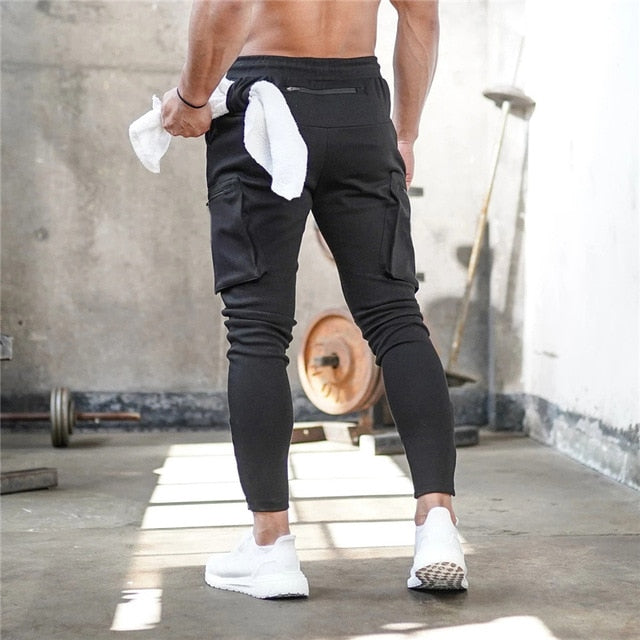 Mens Jogger Pnats Sweatpants Man Gyms Workout Fitness Cotton Trousers Male Casual Fashion - florentclothing store 