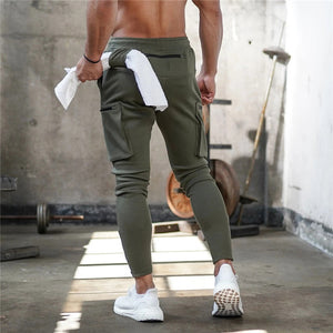 Mens Jogger Pnats Sweatpants Man Gyms Workout Fitness Cotton Trousers Male Casual Fashion - florentclothing store 