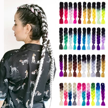 Load image into Gallery viewer, Synthetic hair Braids Kanekalon Ombre Braiding Hair Extension Box Braid Hair - florentclothing store 
