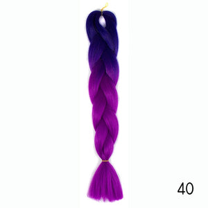 Synthetic hair Braids Kanekalon Ombre Braiding Hair Extension Box Braid Hair - florentclothing store 