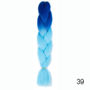 Synthetic hair Braids Kanekalon Ombre Braiding Hair Extension Box Braid Hair - florentclothing store 