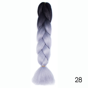 Synthetic hair Braids Kanekalon Ombre Braiding Hair Extension Box Braid Hair - florentclothing store 