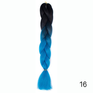 Synthetic hair Braids Kanekalon Ombre Braiding Hair Extension Box Braid Hair - florentclothing store 