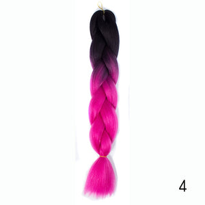 Synthetic hair Braids Kanekalon Ombre Braiding Hair Extension Box Braid Hair - florentclothing store 