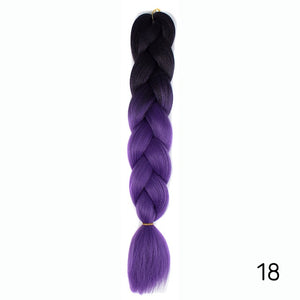 Synthetic hair Braids Kanekalon Ombre Braiding Hair Extension Box Braid Hair - florentclothing store 