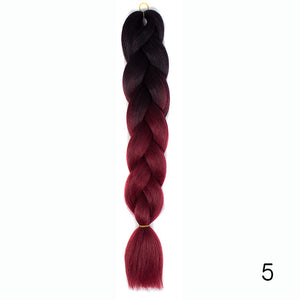 Synthetic hair Braids Kanekalon Ombre Braiding Hair Extension Box Braid Hair - florentclothing store 