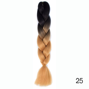 Synthetic hair Braids Kanekalon Ombre Braiding Hair Extension Box Braid Hair - florentclothing store 