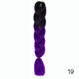 Synthetic hair Braids Kanekalon Ombre Braiding Hair Extension Box Braid Hair - florentclothing store 