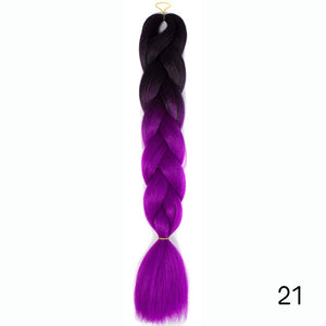 Synthetic hair Braids Kanekalon Ombre Braiding Hair Extension Box Braid Hair - florentclothing store 