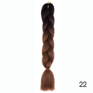 Synthetic hair Braids Kanekalon Ombre Braiding Hair Extension Box Braid Hair - florentclothing store 