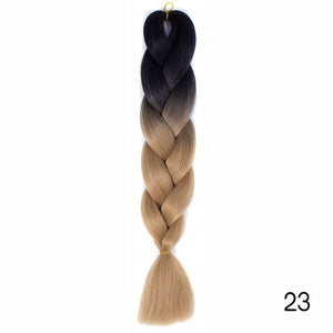 Synthetic hair Braids Kanekalon Ombre Braiding Hair Extension Box Braid Hair - florentclothing store 