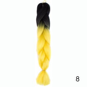 Synthetic hair Braids Kanekalon Ombre Braiding Hair Extension Box Braid Hair - florentclothing store 