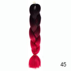 Synthetic hair Braids Kanekalon Ombre Braiding Hair Extension Box Braid Hair - florentclothing store 