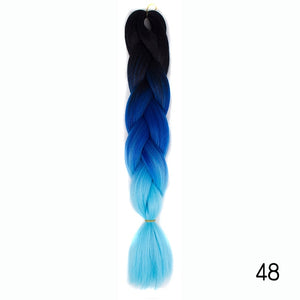 Synthetic hair Braids Kanekalon Ombre Braiding Hair Extension Box Braid Hair - florentclothing store 