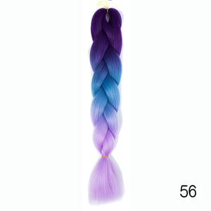 Synthetic hair Braids Kanekalon Ombre Braiding Hair Extension Box Braid Hair - florentclothing store 