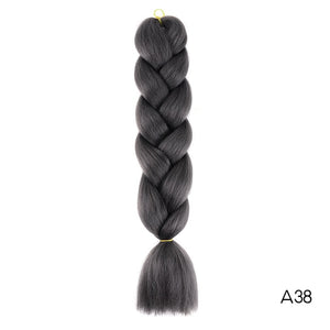 Synthetic hair Braids Kanekalon Ombre Braiding Hair Extension Box Braid Hair - florentclothing store 