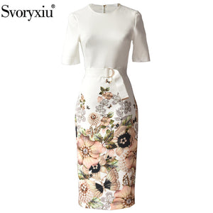 Svoryxiu Designer Fashion Summer Dresses Women's Short Sleeve Butterfly - florentclothing store 