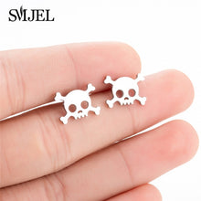 Load image into Gallery viewer, SMJEL Multiple Stainless Steel Stud Earrings for Women Girls Fashion Minimalist - florentclothing store 
