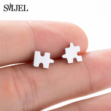 Load image into Gallery viewer, SMJEL Multiple Stainless Steel Stud Earrings for Women Girls Fashion Minimalist - florentclothing store 
