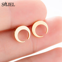 Load image into Gallery viewer, SMJEL Multiple Stainless Steel Stud Earrings for Women Girls Fashion Minimalist - florentclothing store 
