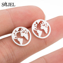 Load image into Gallery viewer, SMJEL Multiple Stainless Steel Stud Earrings for Women Girls Fashion Minimalist - florentclothing store 
