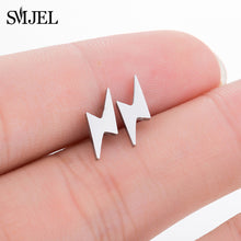 Load image into Gallery viewer, SMJEL Multiple Stainless Steel Stud Earrings for Women Girls Fashion Minimalist - florentclothing store 
