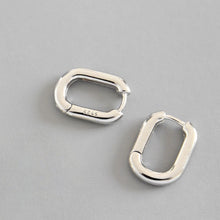 Load image into Gallery viewer, XIYANIKE Minimalist 925 Sterling Silver Stud Earrings Vintage Geometric Ellipse - florentclothing store 
