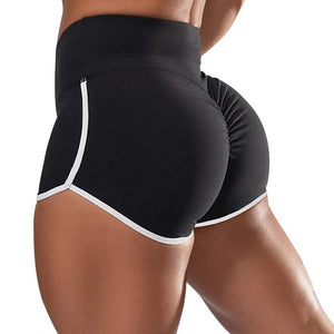 Women High Waist Out Pocket Yoga Short Running Athletic Yoga Shorts Pants - florentclothing store 