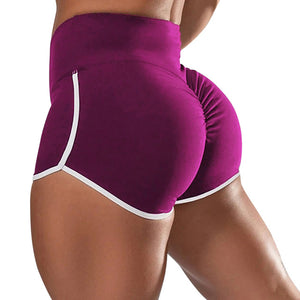 Women High Waist Out Pocket Yoga Short Running Athletic Yoga Shorts Pants - florentclothing store 