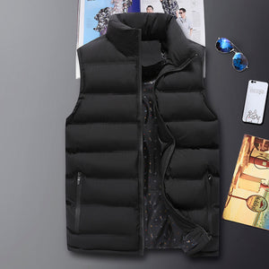 Mens Vest Jacket  Autumn Warm Sleeveless Jackets  Winter Casual Waistcoat - FlorentClothingStore 